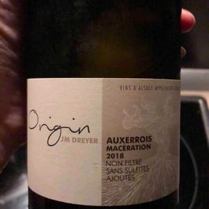J.M. Dreyer - Jean-Marc Dreyer - Origin Auxerrois Macération