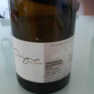 Origin Auxerrois Macération - J.M. Dreyer - Jean-Marc Dreyer 
