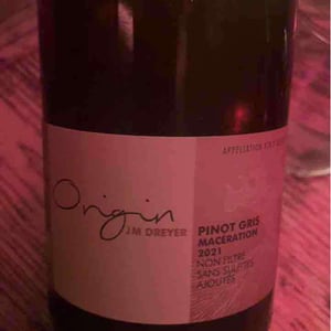 Origin Auxerrois Macération - J.M. Dreyer - Jean-Marc Dreyer 
