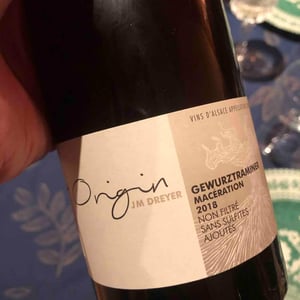 Origin Gewürztraminer Macération - J.M. Dreyer - Jean-Marc Dreyer 