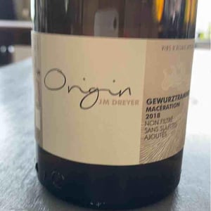 Origin Gewürztraminer Macération - J.M. Dreyer - Jean-Marc Dreyer 