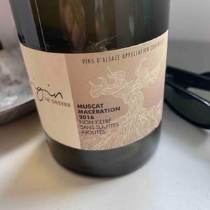 Origin Muscat Macération - J.M. Dreyer - Jean-Marc Dreyer 