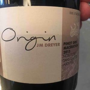 J.M. Dreyer - Jean-Marc Dreyer - Origin Pinot Gris Macération