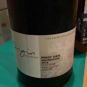 Origin Pinot Gris Macération - J.M. Dreyer - Jean-Marc Dreyer 