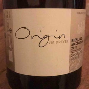 J.M. Dreyer - Jean-Marc Dreyer - Origin Riesling Macération