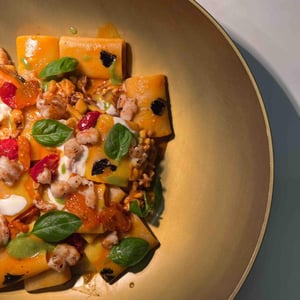 Padellata Di Paccheri Ai Frutti Di Mare Con Gambero Crudo - L’Osteria H2O - 609300