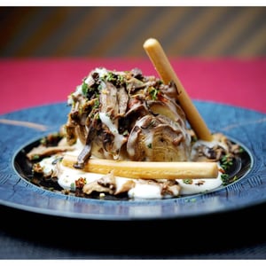 Patata Al Forno, Fonduta Di Pecorino, Cardoncelli, Grissini Al Tartufo E Gremolada - Cerchio Rosso - 604850
