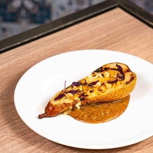 Pera Gratinata Com Gorgonzola, Noci, Miele E Salsa Di Pane Di Segale - OSTERIE TORINO - 730638
