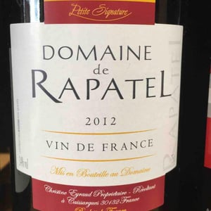 Petite Signature 2012 - Domaine de Rapatel - Gérard Eyraud -2012