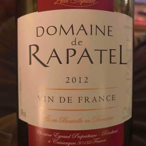 Petite Signature 2012 - Domaine de Rapatel - Gérard Eyraud -2012