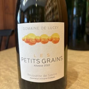 Les Petits Grains - Domaine de Lucey - Anne Cécile Pflieger & Erwan Buchwalter -2022