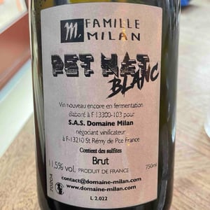 Petnat blanc - Domaine Milan - emma-theophile-henri-milan -2022