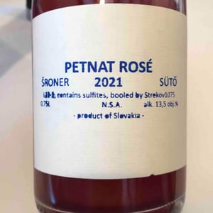 PetNat Rosé - Strekov 1075 - zsolt-suto -2021