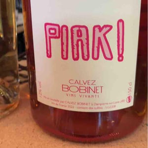 Piak ! (Rosé) - Domaine Calvez-Bobinet - Sébastien Bobinet & Emeline Calvez 