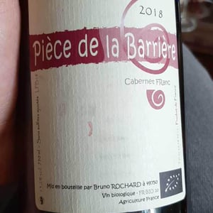 Pièce De La Barrière - Domaine de Mirebeau - Bruno Rochard 