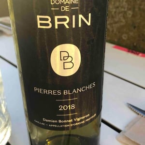 Domaine de Brin - Damien Bonnet - Pierres Blanches
