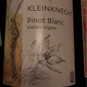 Pinot Blanc Veilles Vignes - Domaine Kleinknecht - André Kleinknecht