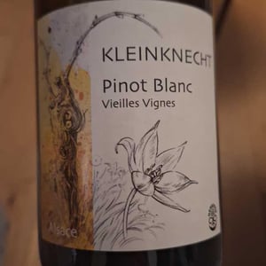 Pinot Blanc "Vieilles Vignes" - Domaine Kleinknecht - andre-kleinknecht