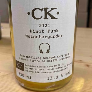 Pinot Funk Weissburgunder - Weigut Carl Koch Oppenheim - Agustin Novoa 