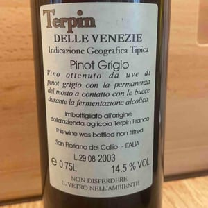 Pinot Grigio - Azienda Agricola Franco Terpin - Franco Terpin -2003