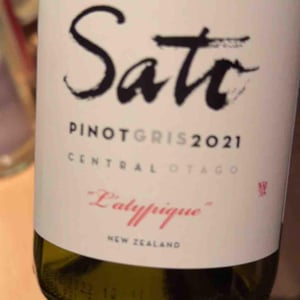 Pinot Gris L’atypique - Sato Wines - Yoshiaki & Kyoko Sato -2021
