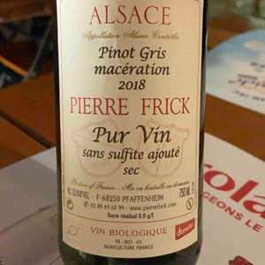 Pinot Gris Macération - Domaine Pierre Frick - jean-pierre-chantal-et-thomas-frick