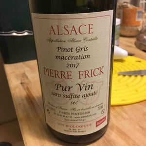 Pinot Gris Macération - Domaine Pierre Frick - jean-pierre-chantal-et-thomas-frick