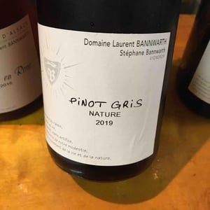 Pinot Gris Nature - Laurent Bannwarth - stephane-bannwarth