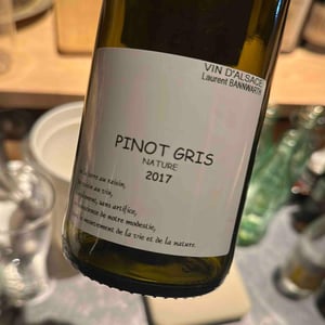Pinot Gris Nature - Laurent Bannwarth - Stéphane Bannwarth 
