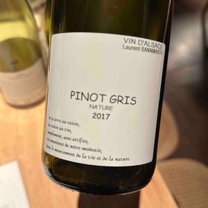 Pinot Gris Nature - Laurent Bannwarth - Stéphane Bannwarth 