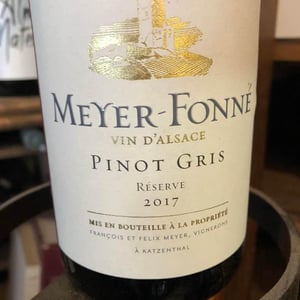 Pinot Gris Réserve - Domaine Meyer-Fonné - Félix Meyer -2017