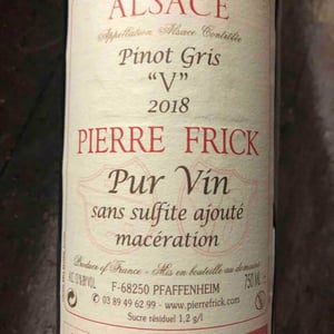 Pinot Gris 'V' - Domaine Pierre Frick - jean-pierre-chantal-et-thomas-frick