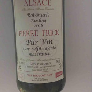 Domaine Pierre Frick - Jean-Pierre, Chantal et Thomas Frick - Pinot Gris 'V'