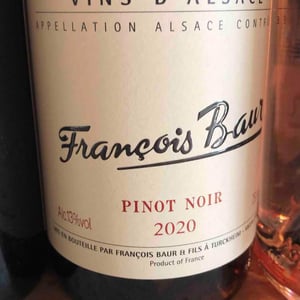 Pinot Noir - Domaine François Baur - Francois Baur -2020