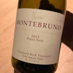 Pinot Noir Crawford Beck Vineyard - Montebruno - Joseph "Joe" Pedicini 
