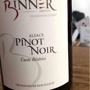 Pinot Noir Cuvée Béatrice - Domaine Christian Binner - Christian Binner et son équipe 
