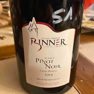 Pinot Noir Cuvée Béatrice - Domaine Christian Binner - Christian Binner et son équipe 