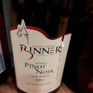 Pinot Noir Cuvée Béatrice - Domaine Christian Binner - Christian Binner et son équipe 