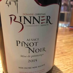 Pinot Noir "Mise de Printemps" - Domaine Christian Binner - Christian Binner et son équipe 