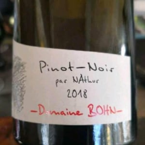 Pinot Noir Par Nathur - Domaine Bohn - Bernard & Arthur Bohn 