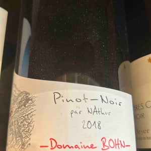 Pinot Noir Par Nathur - Domaine Bohn - bernard-arthur-bohn