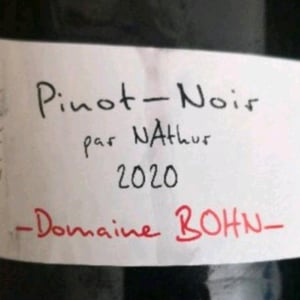 Pinot Noir Par Nathur - Domaine Bohn - Bernard & Arthur Bohn 