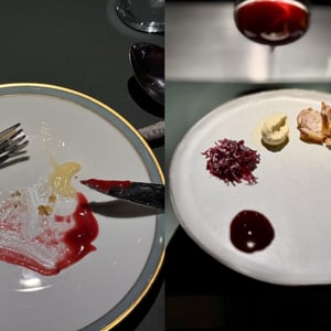 Pita Mit Hühnerherzen, Geräuchertem Rahm, Fermentiertem Rotkohl & Rote Bete Reduktion - Pars - 739686
