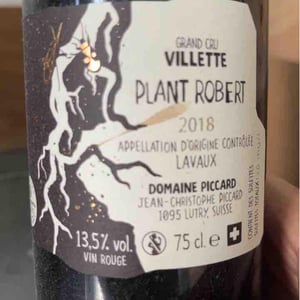 Plant Robert - Domaine Piccard - Jean-Christophe Piccard 