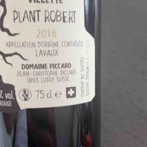 Plant Robert - Domaine Piccard - Jean-Christophe Piccard 