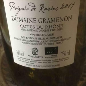 Domaine Gramenon - Michèle Aubéry-Laurent & Maxime-Francois Laurent - Poignée de Raisin