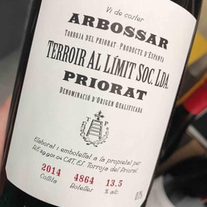 Priorat - "Arbossar" - Terroir Al Limit - Dominik Huber and Eben Sadie 
