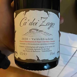 Prosecco Col Fondo - Ca' dei Zago - Christian Zago 