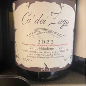 Prosecco Col Fondo - Ca' dei Zago - christian-zago