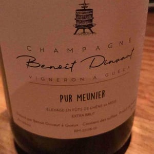 Pur meunier - Champagne Benoit Dinvaut - Dinvaut Benoit 